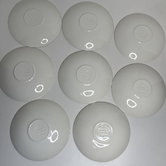 Vintage Churchill England Blue Willow Transferware Saucer (8) - Picture 5 of 9